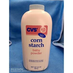 CVS  Baby Powder with Pure Cornstarch Absorbent 15oz + 7 oz Free  Unsealed